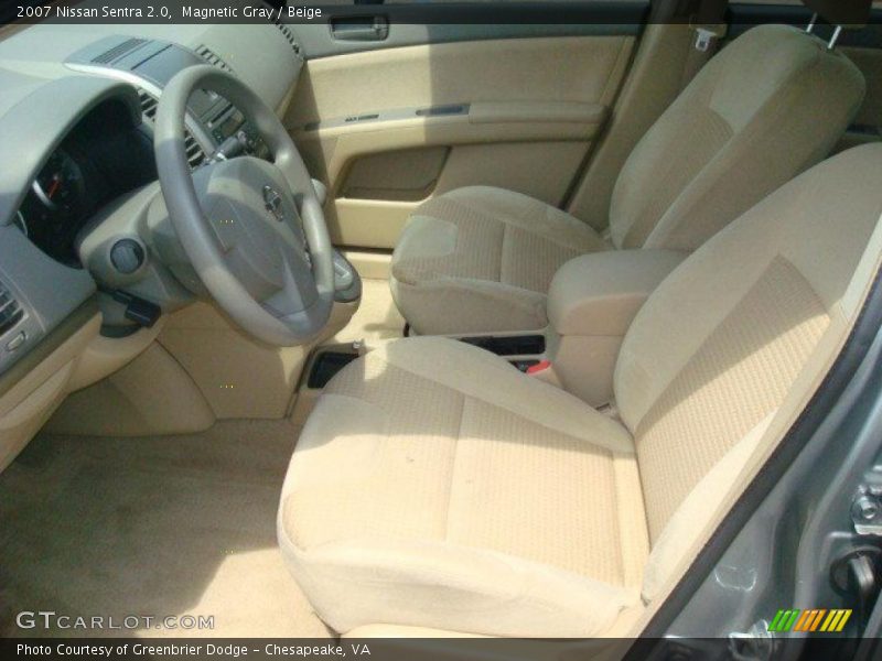 Magnetic Gray / Beige 2007 Nissan Sentra 2.0