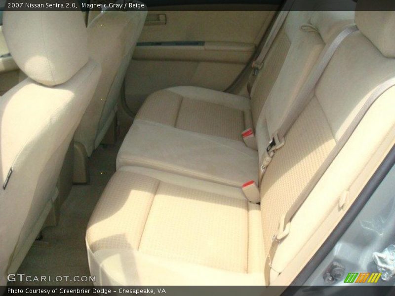 Magnetic Gray / Beige 2007 Nissan Sentra 2.0