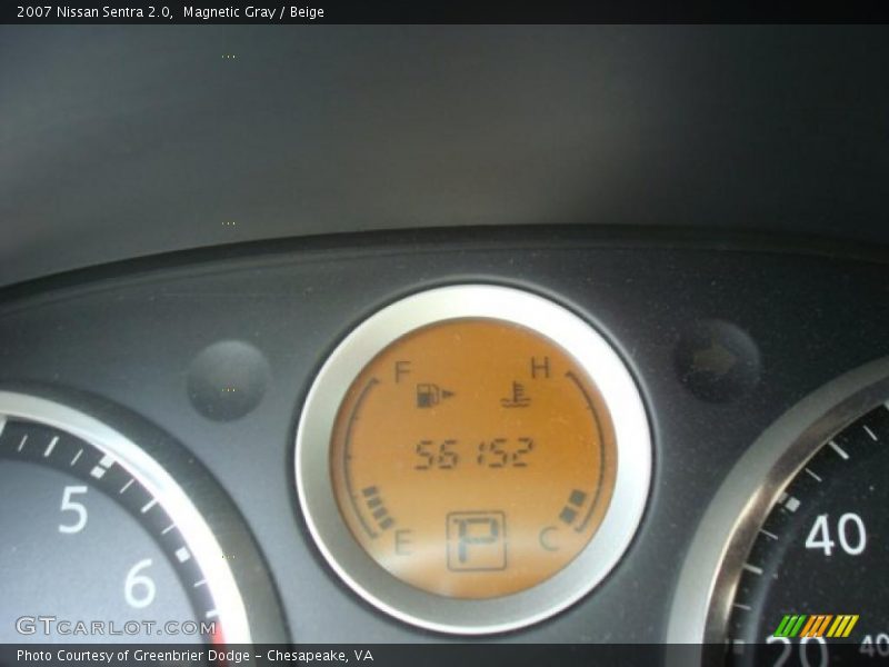 Magnetic Gray / Beige 2007 Nissan Sentra 2.0