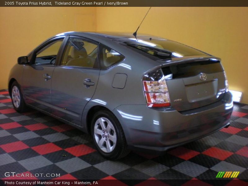 Tideland Gray Green Pearl / Ivory/Brown 2005 Toyota Prius Hybrid