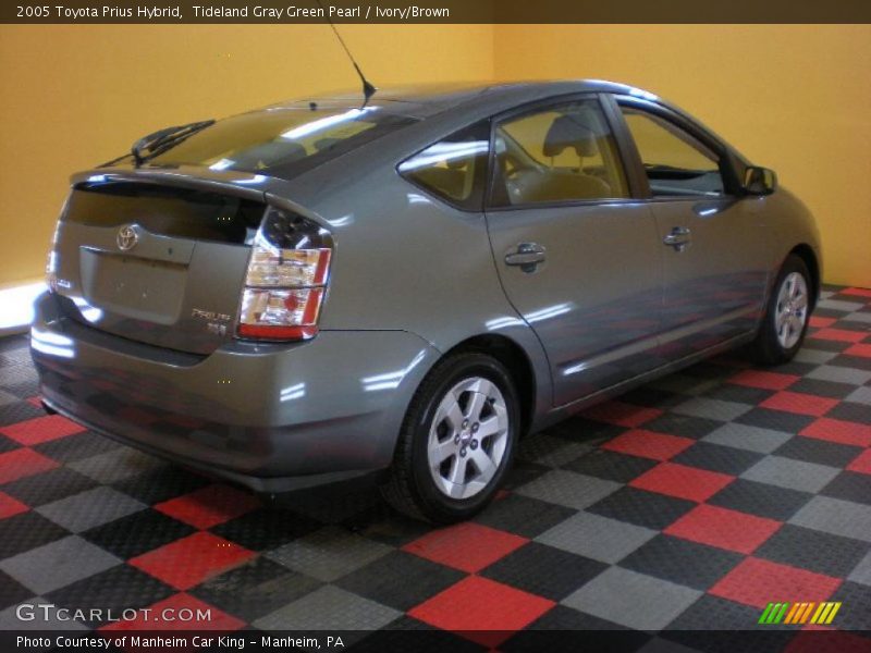 Tideland Gray Green Pearl / Ivory/Brown 2005 Toyota Prius Hybrid