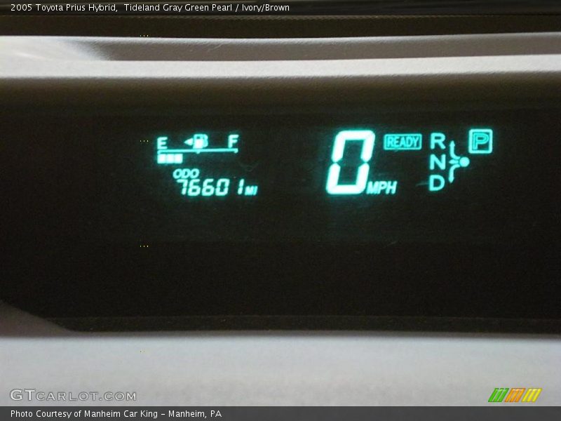 Tideland Gray Green Pearl / Ivory/Brown 2005 Toyota Prius Hybrid