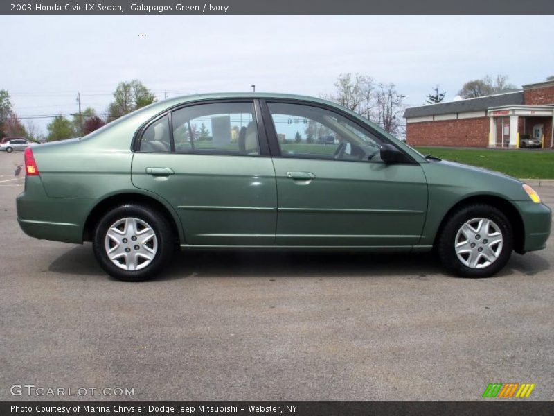 Galapagos Green / Ivory 2003 Honda Civic LX Sedan