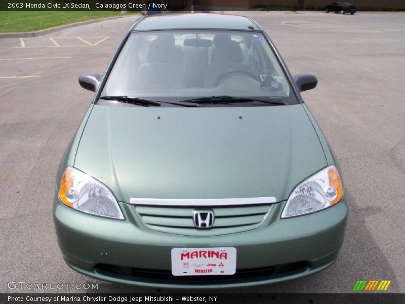 Galapagos Green / Ivory 2003 Honda Civic LX Sedan