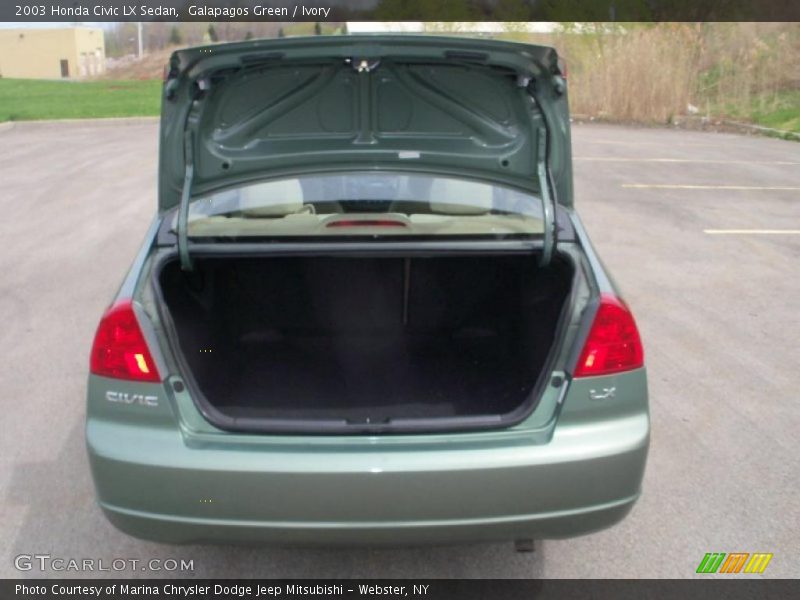 Galapagos Green / Ivory 2003 Honda Civic LX Sedan