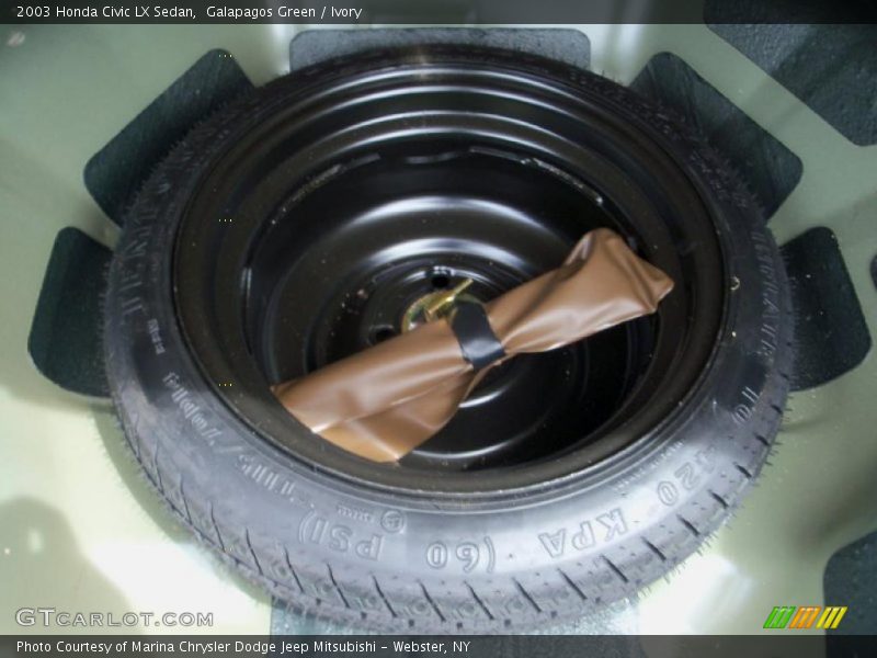 Galapagos Green / Ivory 2003 Honda Civic LX Sedan