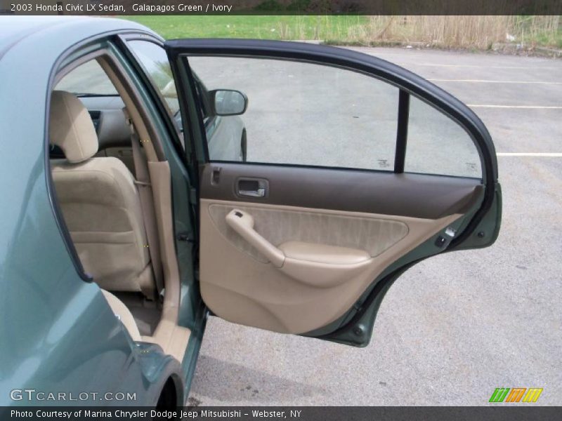 Galapagos Green / Ivory 2003 Honda Civic LX Sedan