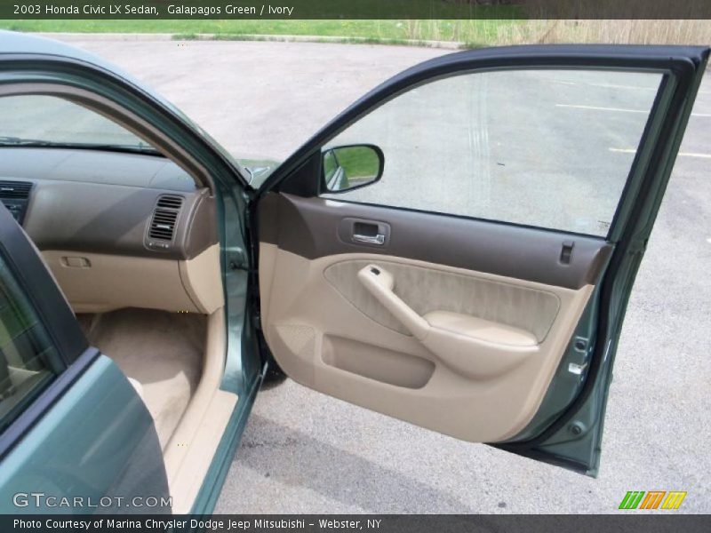 Galapagos Green / Ivory 2003 Honda Civic LX Sedan