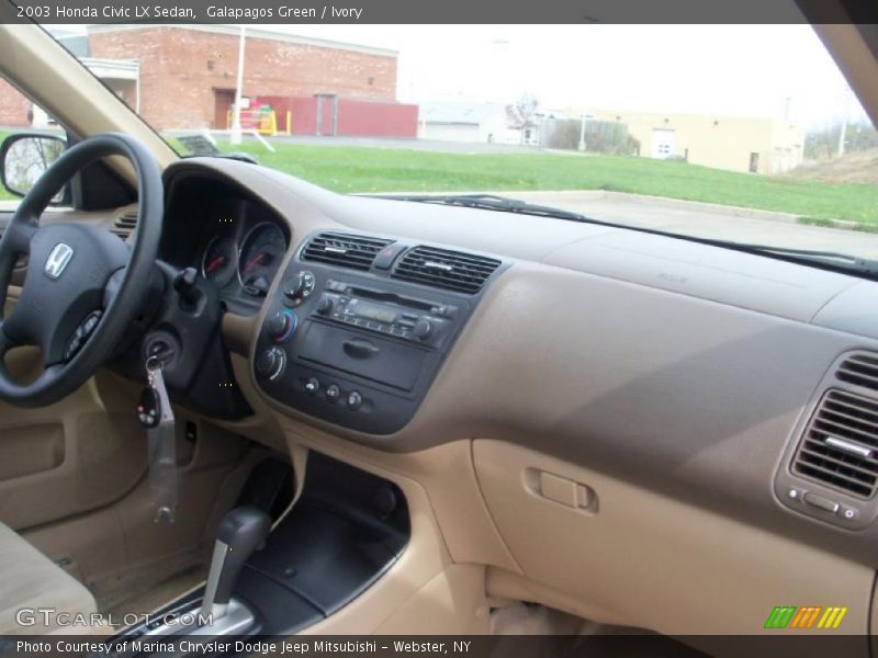 Galapagos Green / Ivory 2003 Honda Civic LX Sedan