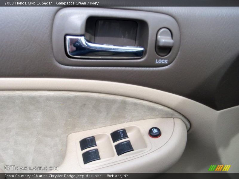 Galapagos Green / Ivory 2003 Honda Civic LX Sedan