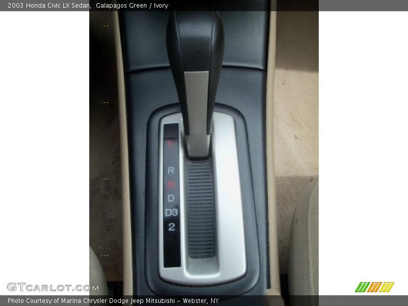 Galapagos Green / Ivory 2003 Honda Civic LX Sedan