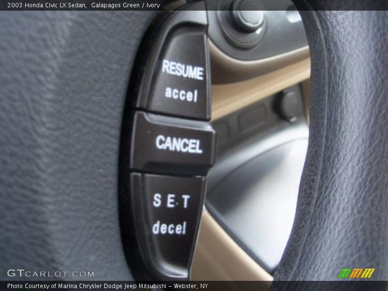 Galapagos Green / Ivory 2003 Honda Civic LX Sedan