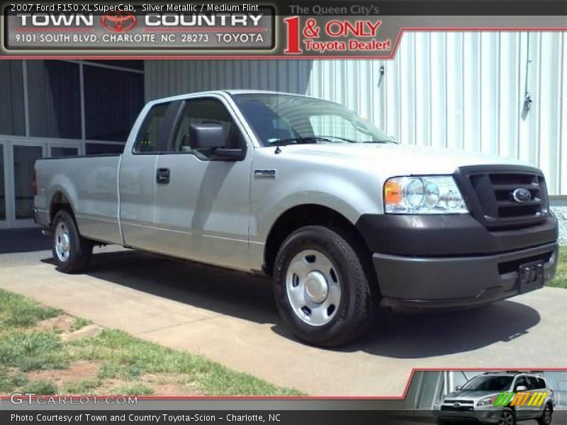 Silver Metallic / Medium Flint 2007 Ford F150 XL SuperCab