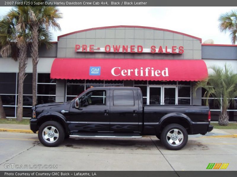 Black / Black Leather 2007 Ford F250 Super Duty Harley Davidson Crew Cab 4x4