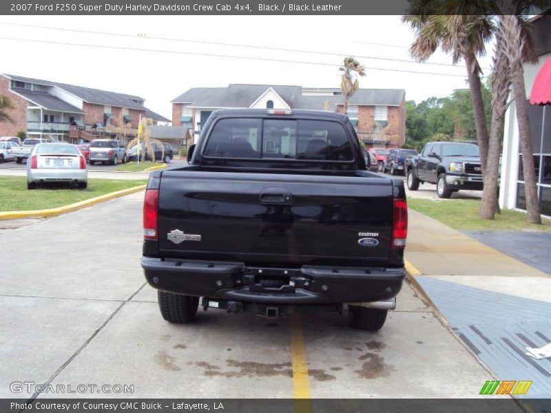 Black / Black Leather 2007 Ford F250 Super Duty Harley Davidson Crew Cab 4x4