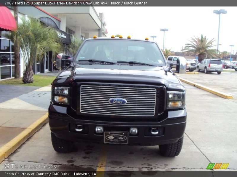 Black / Black Leather 2007 Ford F250 Super Duty Harley Davidson Crew Cab 4x4