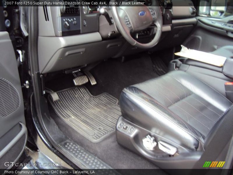 Black / Black Leather 2007 Ford F250 Super Duty Harley Davidson Crew Cab 4x4