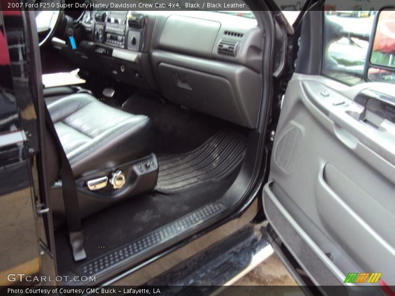Black / Black Leather 2007 Ford F250 Super Duty Harley Davidson Crew Cab 4x4