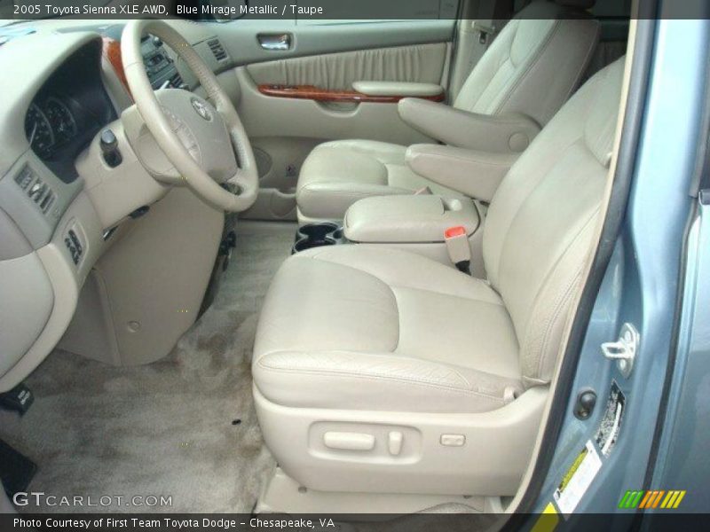 Blue Mirage Metallic / Taupe 2005 Toyota Sienna XLE AWD