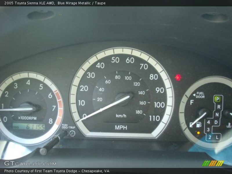 Blue Mirage Metallic / Taupe 2005 Toyota Sienna XLE AWD