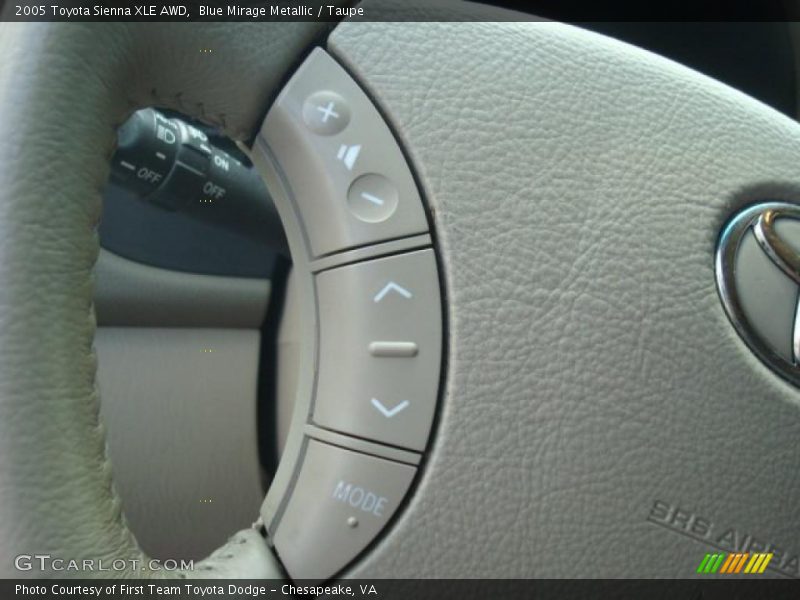 Blue Mirage Metallic / Taupe 2005 Toyota Sienna XLE AWD