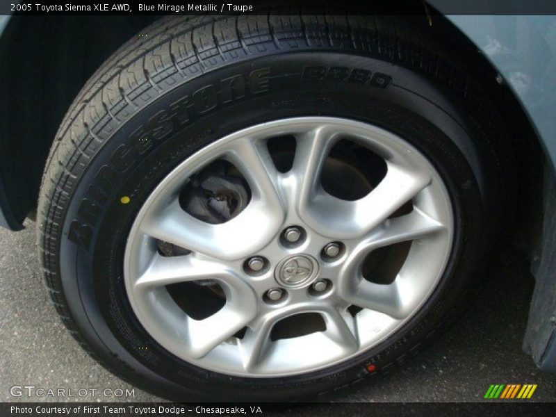 Blue Mirage Metallic / Taupe 2005 Toyota Sienna XLE AWD