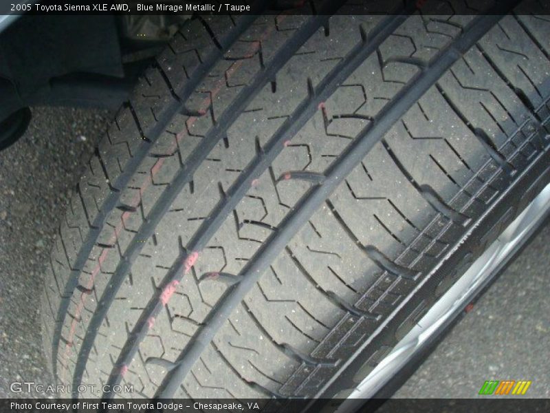 Blue Mirage Metallic / Taupe 2005 Toyota Sienna XLE AWD