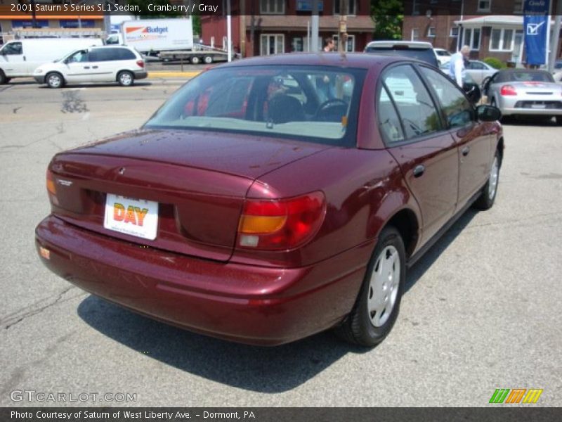 Cranberry / Gray 2001 Saturn S Series SL1 Sedan