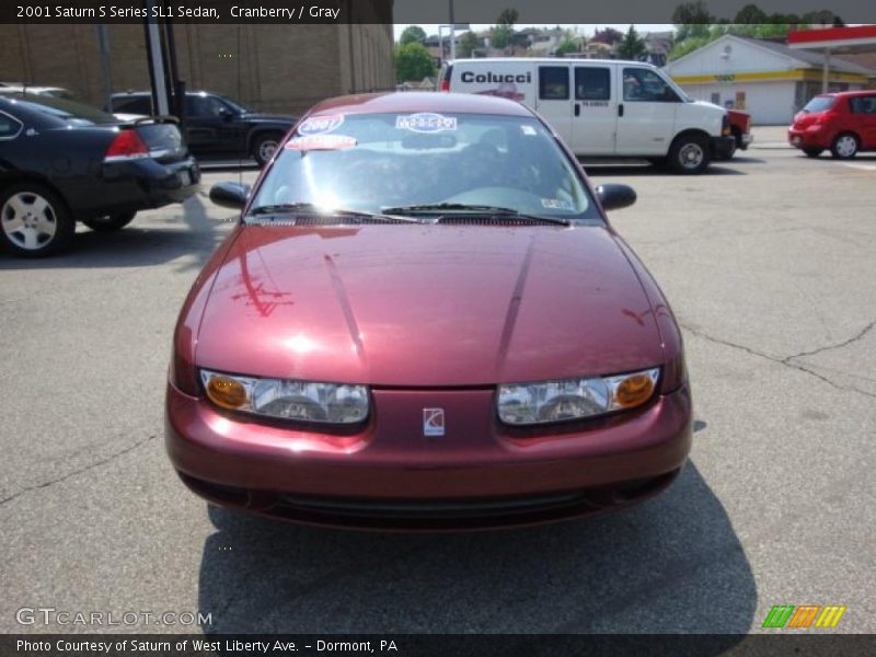 Cranberry / Gray 2001 Saturn S Series SL1 Sedan