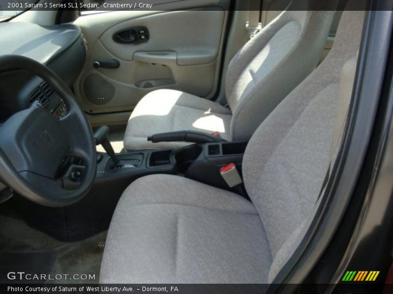 Cranberry / Gray 2001 Saturn S Series SL1 Sedan
