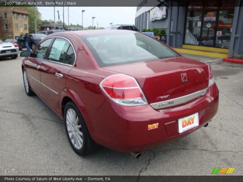 Berry Red / Black 2007 Saturn Aura XR