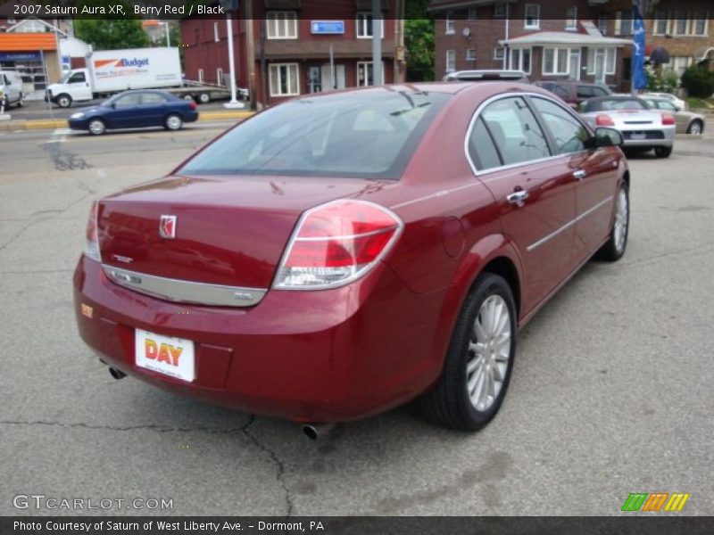 Berry Red / Black 2007 Saturn Aura XR