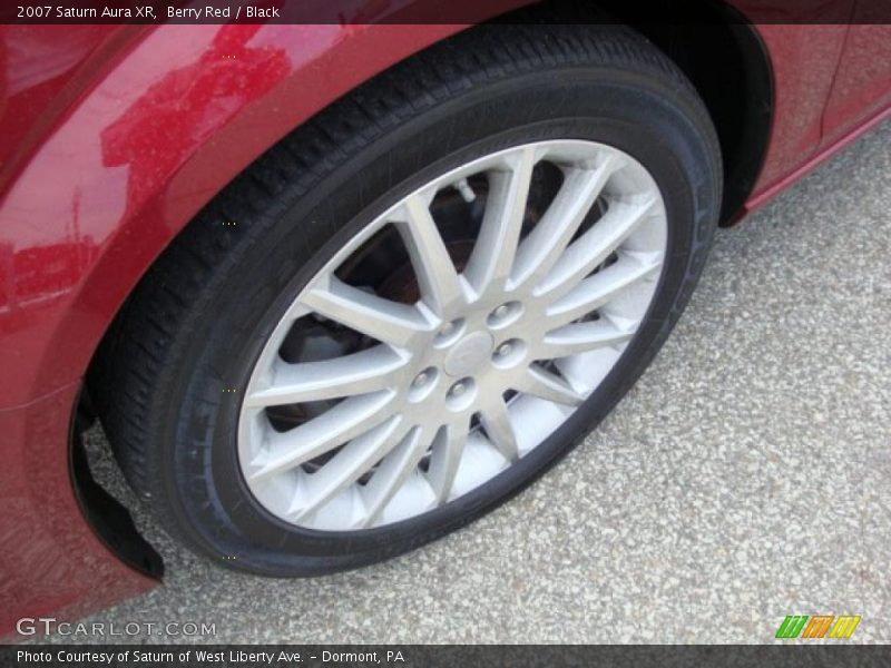 Berry Red / Black 2007 Saturn Aura XR