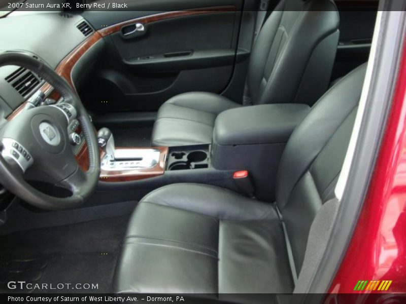 Berry Red / Black 2007 Saturn Aura XR