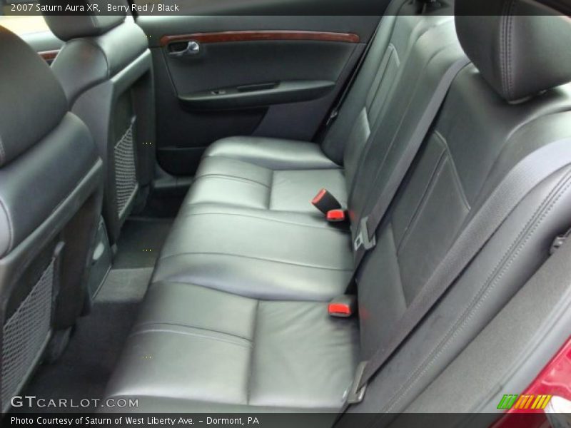 Berry Red / Black 2007 Saturn Aura XR