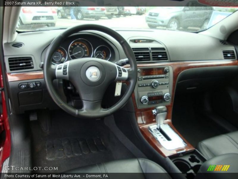 Berry Red / Black 2007 Saturn Aura XR