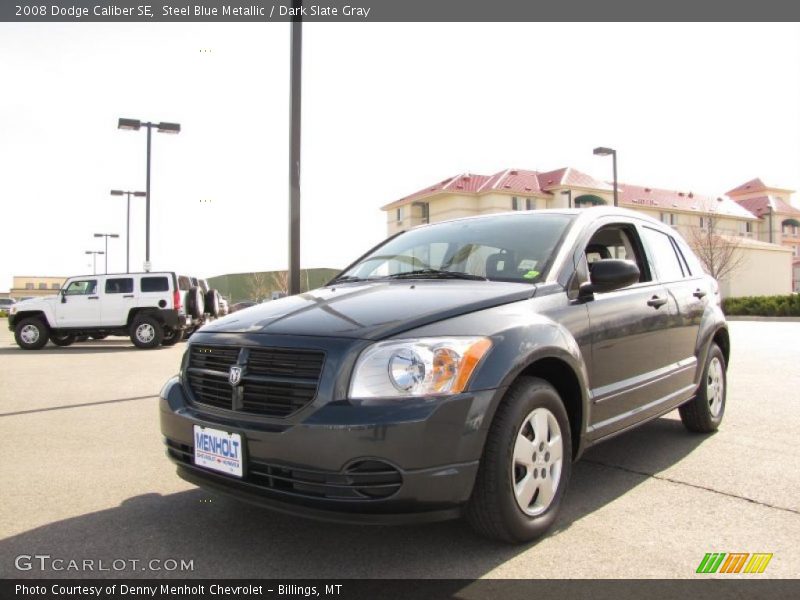 Steel Blue Metallic / Dark Slate Gray 2008 Dodge Caliber SE