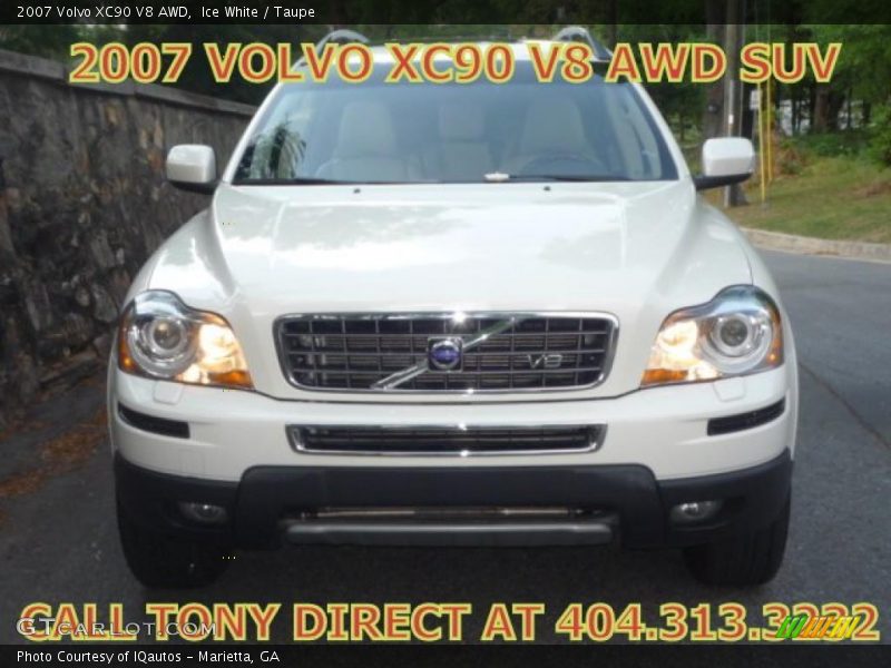 Ice White / Taupe 2007 Volvo XC90 V8 AWD