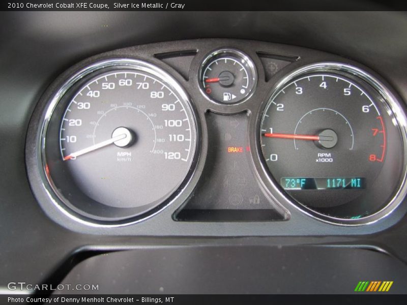 Silver Ice Metallic / Gray 2010 Chevrolet Cobalt XFE Coupe