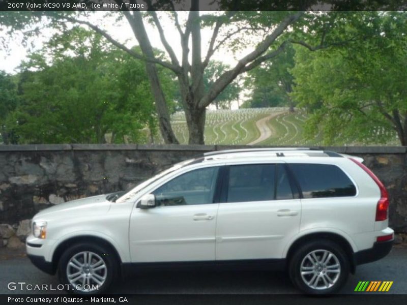 Ice White / Taupe 2007 Volvo XC90 V8 AWD