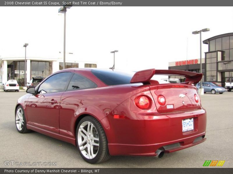 Sport Red Tint Coat / Ebony/Ebony 2008 Chevrolet Cobalt SS Coupe