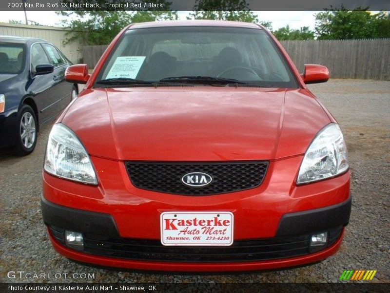 Tropical Red / Black 2007 Kia Rio Rio5 SX Hatchback