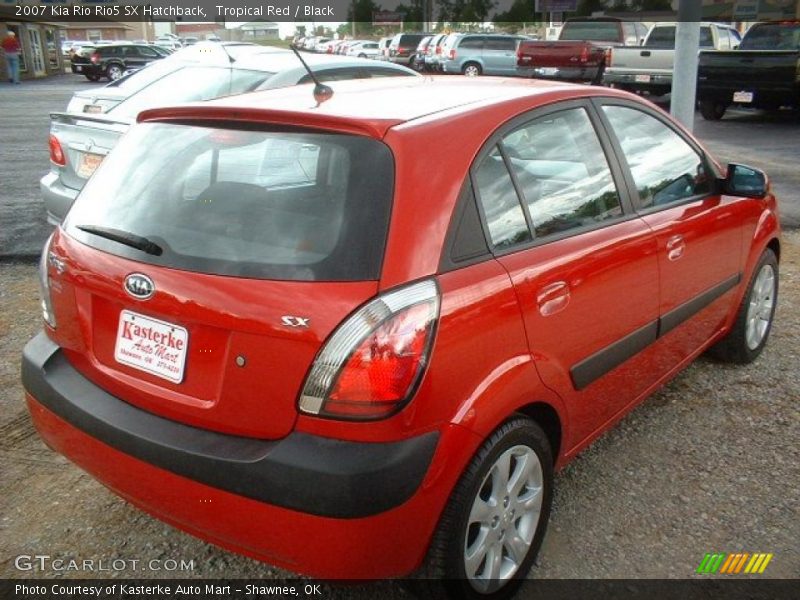 Tropical Red / Black 2007 Kia Rio Rio5 SX Hatchback