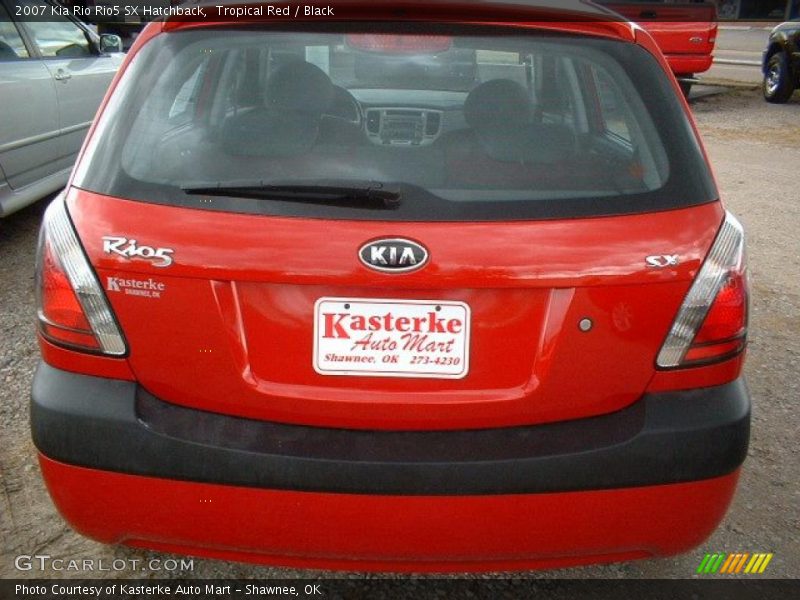 Tropical Red / Black 2007 Kia Rio Rio5 SX Hatchback