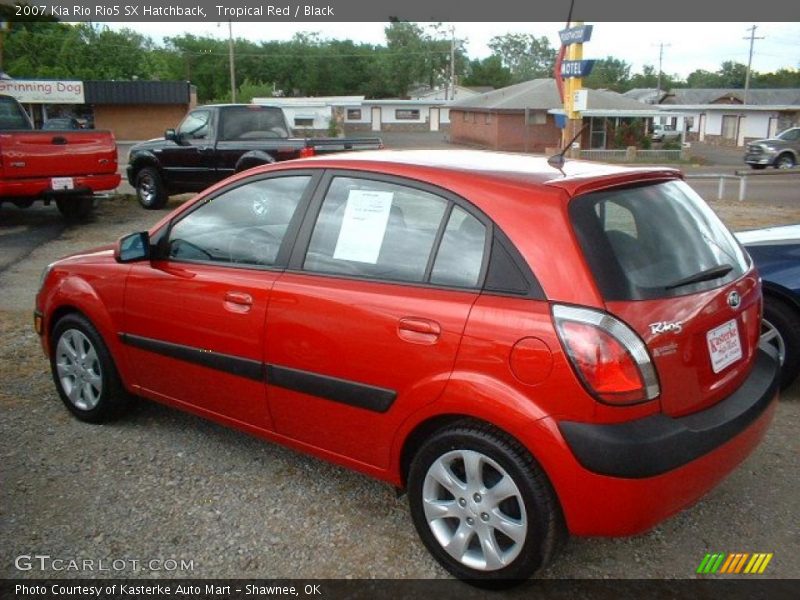 Tropical Red / Black 2007 Kia Rio Rio5 SX Hatchback