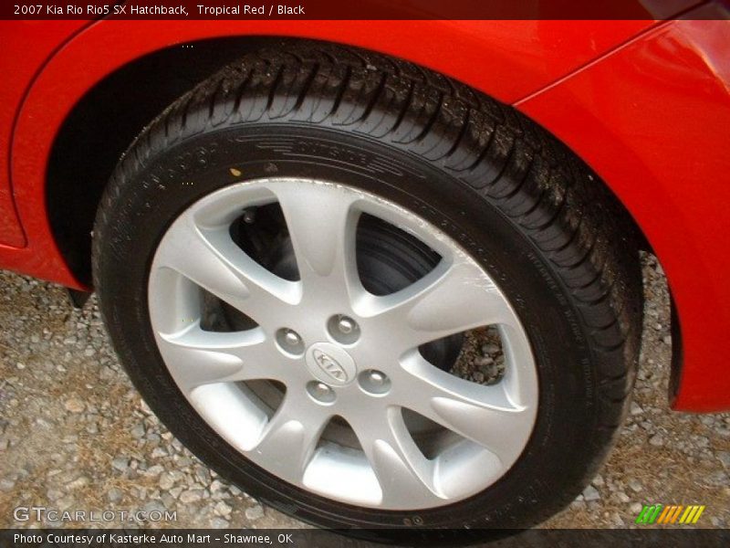 Tropical Red / Black 2007 Kia Rio Rio5 SX Hatchback