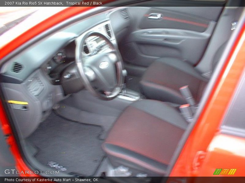 Tropical Red / Black 2007 Kia Rio Rio5 SX Hatchback