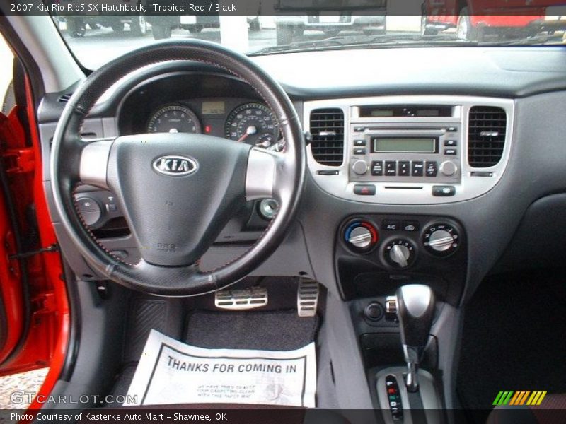 Tropical Red / Black 2007 Kia Rio Rio5 SX Hatchback
