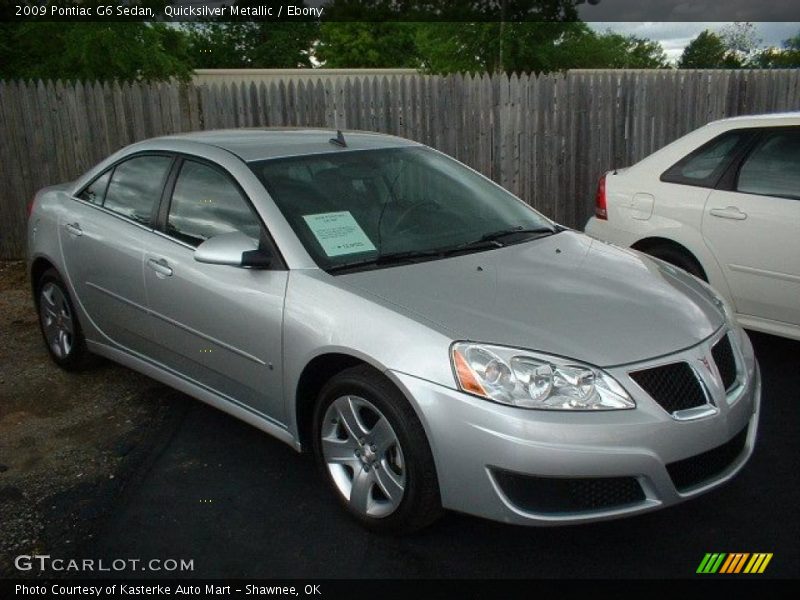 Quicksilver Metallic / Ebony 2009 Pontiac G6 Sedan