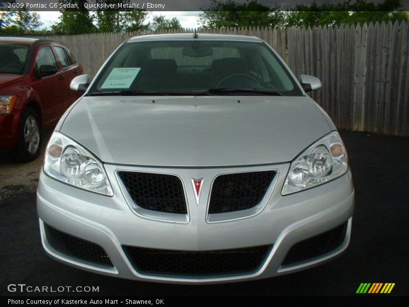 Quicksilver Metallic / Ebony 2009 Pontiac G6 Sedan